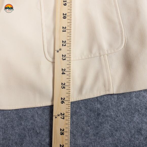 Talbots Suit Jacket Blazer Beige Long Sleeve Pockets Women's Size 14W - Picture 7 of 10